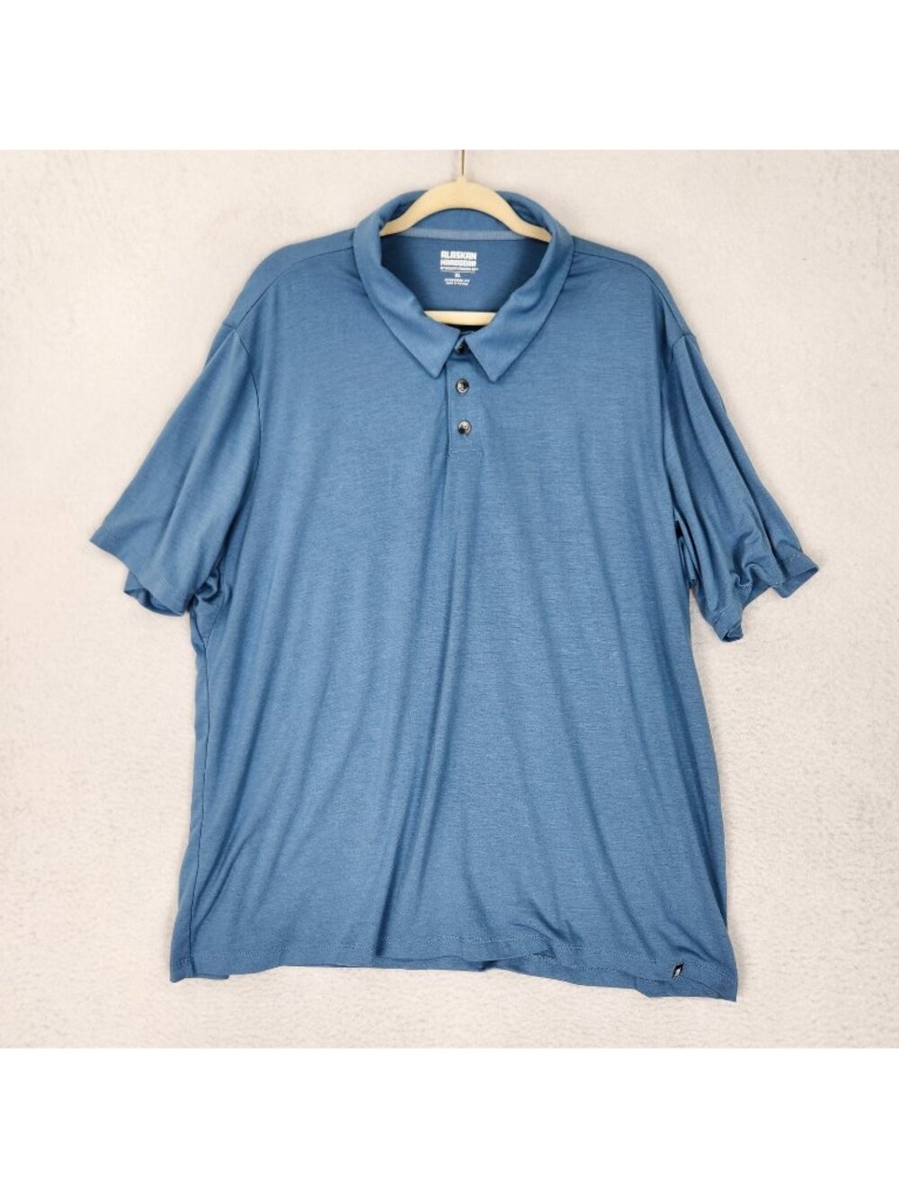 Duluth Trading Shirt Mens XL Blue Alaskan Hardgear Polo Stretch Standard Fit